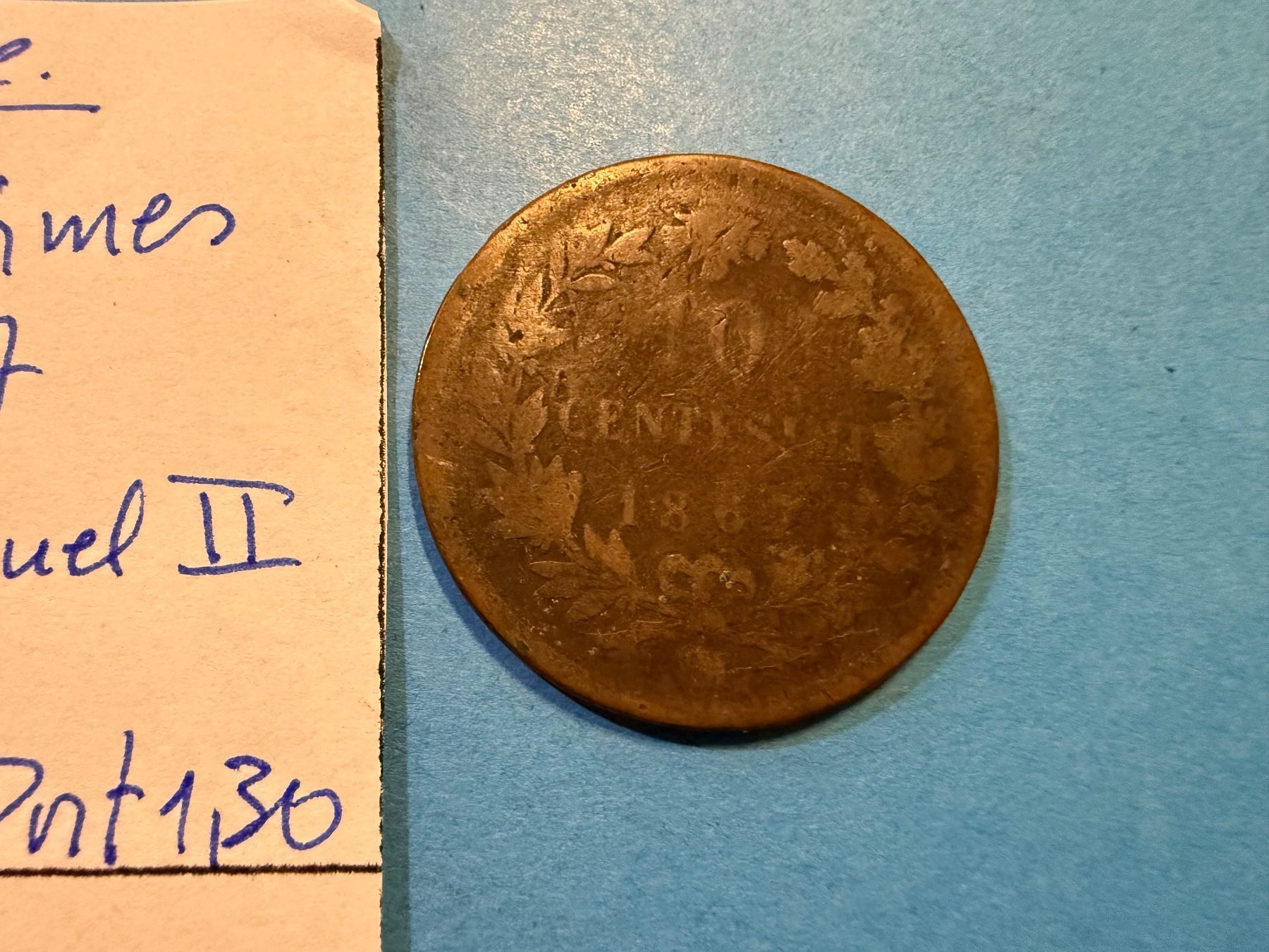 Toutes les monnaies: ITALIE : 10 CENTIMES 1867 - V. EMMANUEL III – D'occasion à genève par GEnumist 2