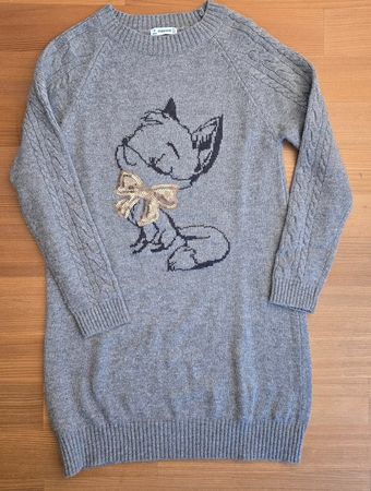 Mayoral Strickkleid Gr. 128 mit Katze