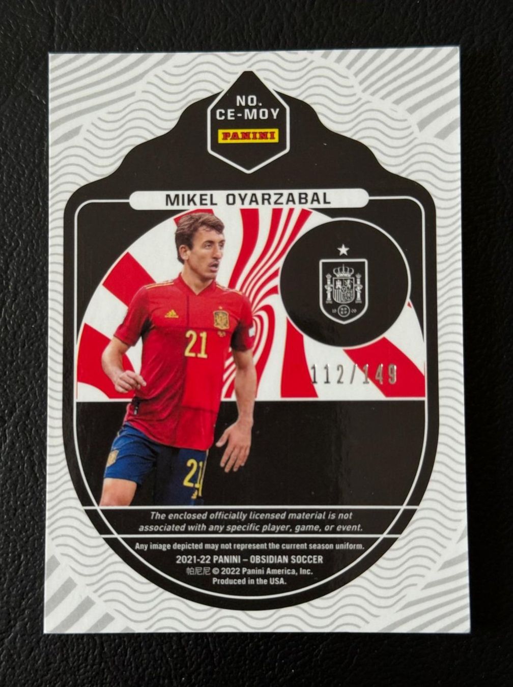 Panini Carte collezionabili: 2021-22 PANINI OBSIDIAN MIKEL OYARZABAL PATCH 112/149 – Nuovo (secondo la descrizione) da St. Gallen venduto da Matrix023 1