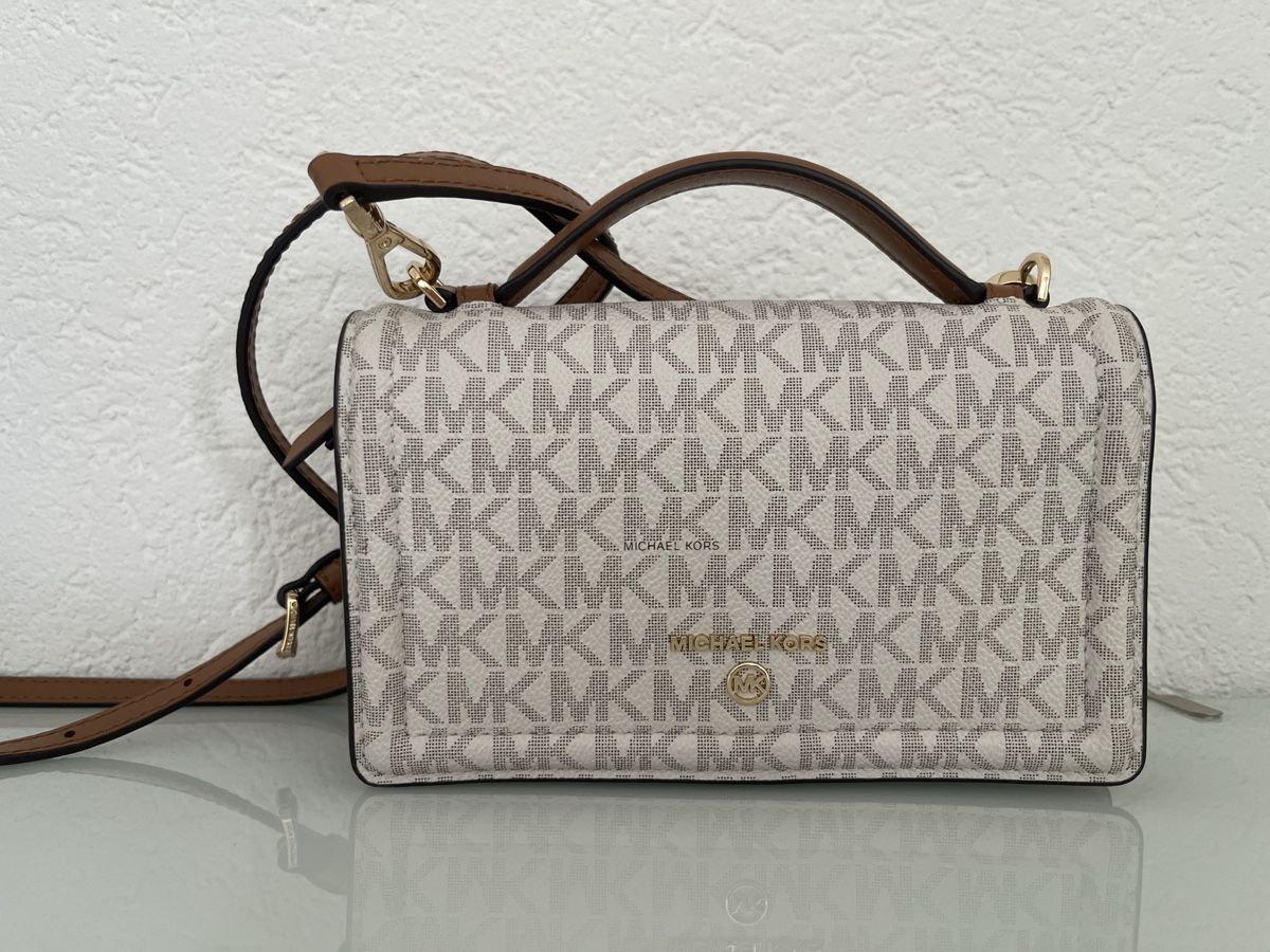 Michael Kors Borse da donna: Michael Kors Tasche mit Logo beige-braun  – Nuovo (secondo la descrizione) da Rotkreuz venduto da lar_wfh2