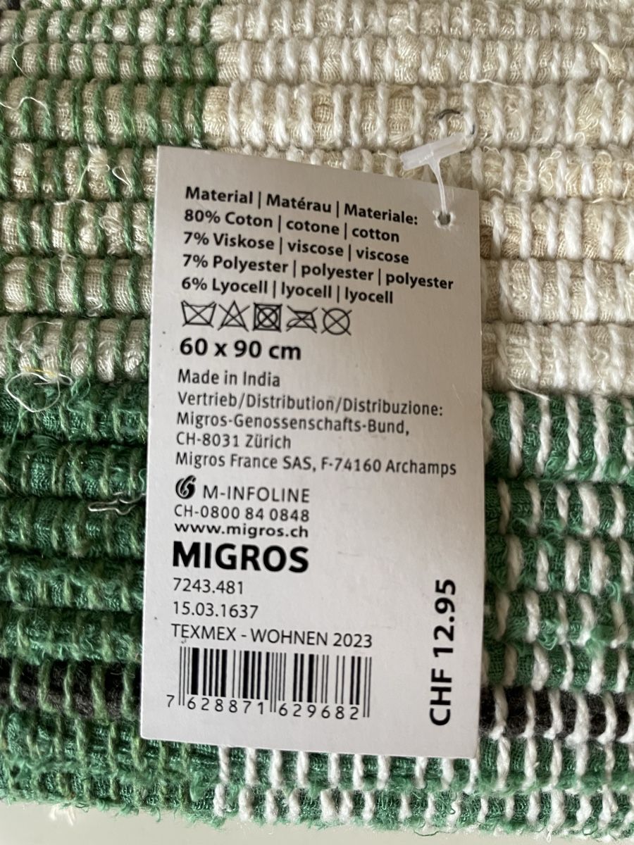 Tappeti: Teppich 60x90cm, 80% Cotton neu – Nuovo (secondo la descrizione) da forch venduto da Draechli789 1