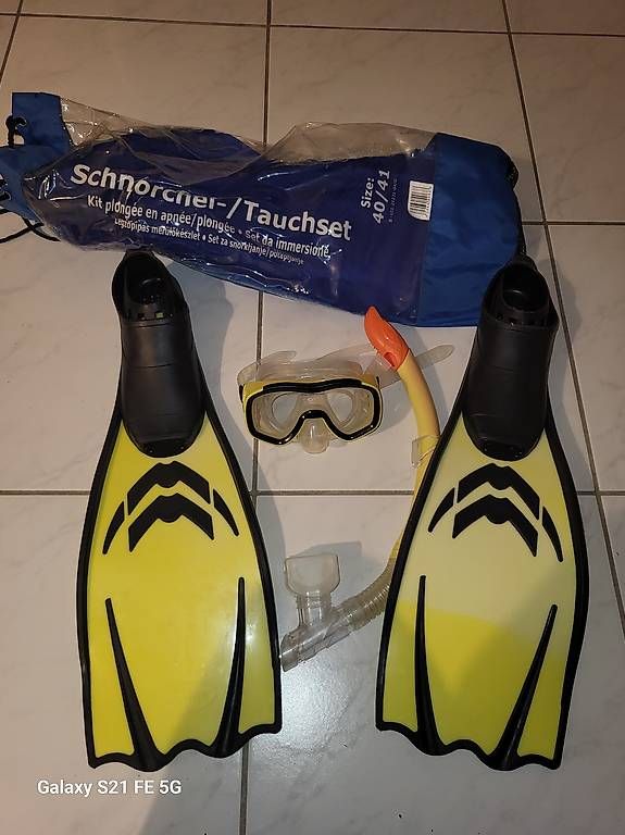 Maschere: Set completo pinne, maschera e boccaglio.  – Usato da Roveredo GR venduto da drifter88 1