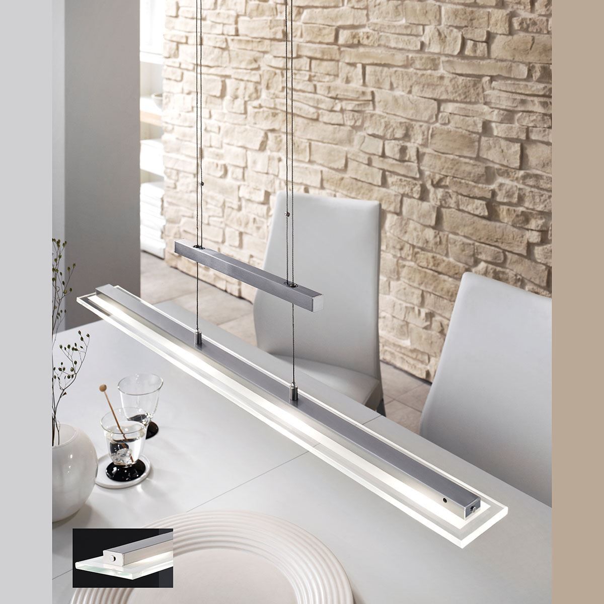 Lampadari & plafoniere: LED Pendelleuchte, Tastdimmer, 1600 LM – Nuovo (secondo la descrizione) da Kreuzlingen venduto da Smart-Light 1