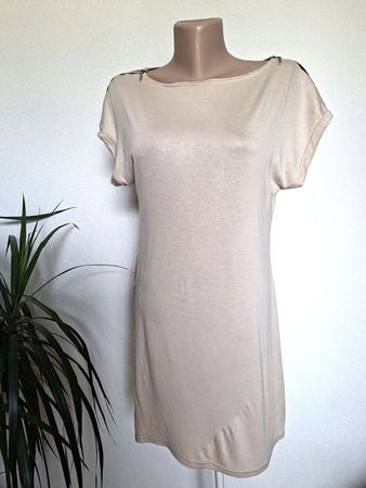 T-shirt long sans manche- beige– ZIP – Gr. TU
