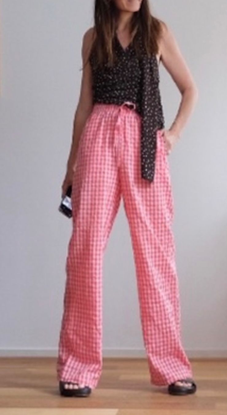 Pieces Pantaloni: PIECES karierte Hose - wie neu - – Nuovo (secondo la descrizione) da Jona venduto da vanessasupermarket20