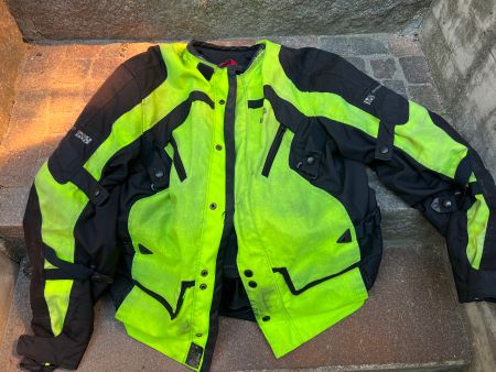 Blouson de moto Ixs, jaune/noir, taille XL