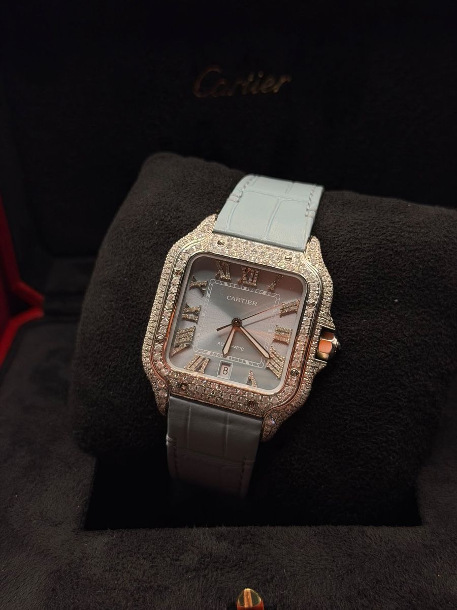 Cartier Montres: Santos Custom Iced Out Custom Full set – D'occasion à Fully par Melvin5