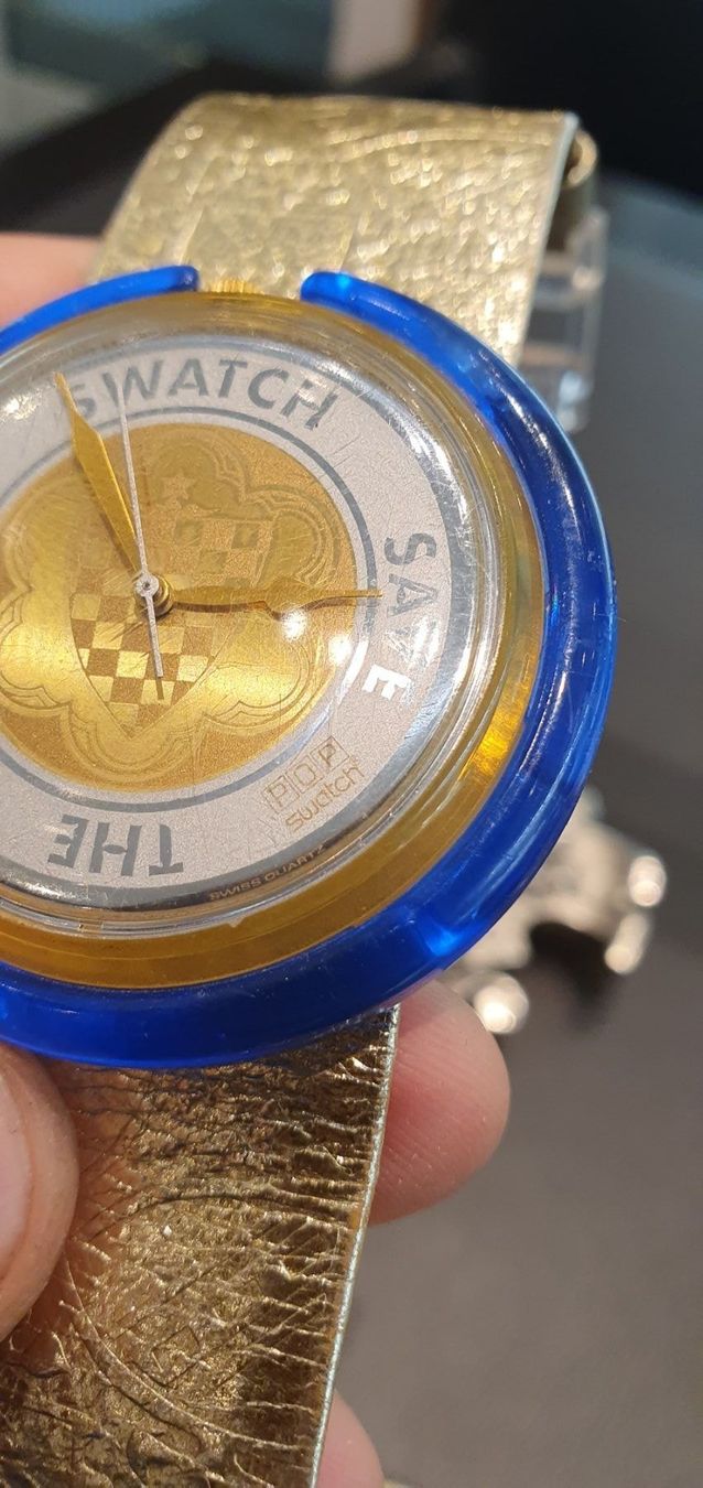 Swatch Orologi: Swatch Save Pop selten!!! GOLD pop watch – Usato da Unterägeri venduto da Altgoldschmuck 6