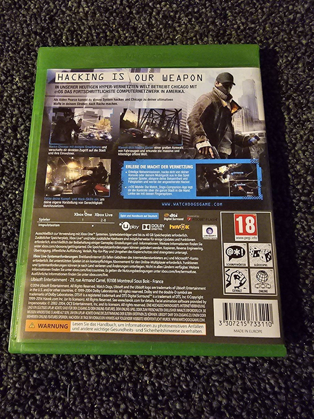 Microsoft Giochi: Watch Dogs Xbox One – Usato da Ruswil venduto da jan_bxl5 1