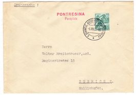 Lettre de PONTRESINA BPA A76 pour Zürich le 6.VIII.37