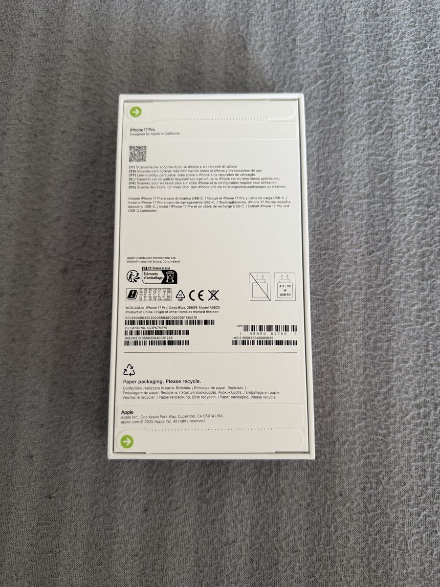 Apple Handys / Smartphones: iPhone 17 Pro – Neu und originalverpackt aus Courchavon von dyl_jqw9 1