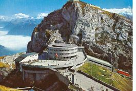 Pilatus Kulm, Hotels und Zahnradbahn Bergstation