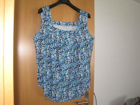 Blusen-Top blau Gr. 3XL  Neu