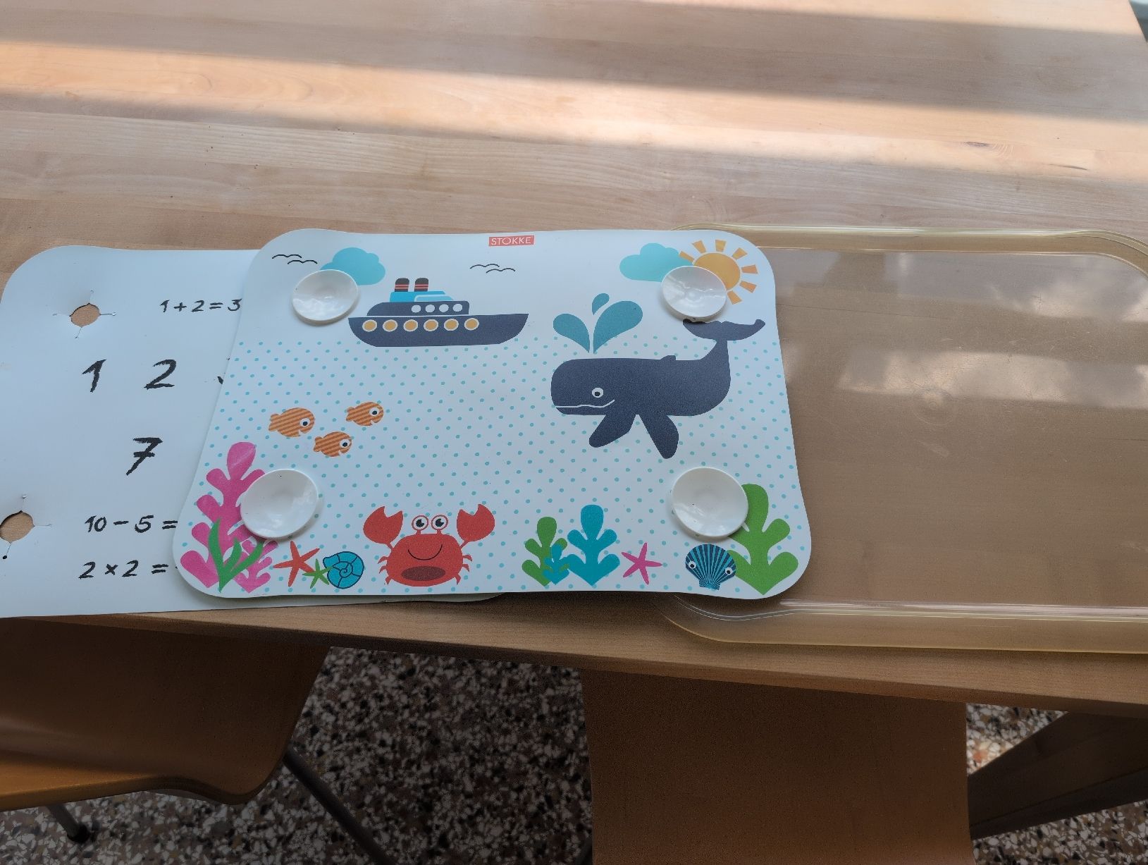 Set di tavolo e panche: Stokke Table top Tischset – Usato da Winterthur venduto da Uprobst