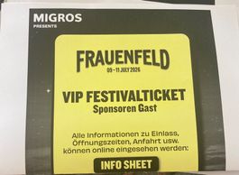 2x 3 Tage- VIP Tickets Frauenfeld Juli 9-11 2026