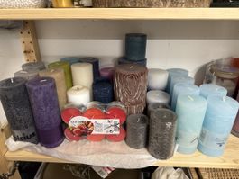 Kerzen-Set mit verschiedenen Grössen und Farben