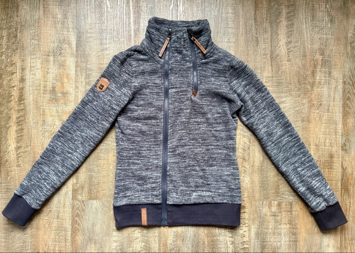 Naketano Maglioni & Felpe: Naketano fleece Jacke Pullover, grau Gr. S / 36 – Usato da Lachen SZ venduto da zsucard