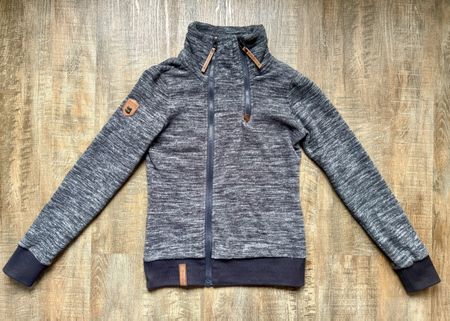 Naketano fleece Jacke Pullover, grau Gr. S / 36