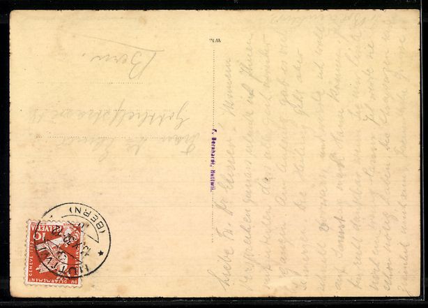 Cartoline postali: AK Huttwil, Ortsansicht – Usato da Berlin venduto da bartko-reher 1