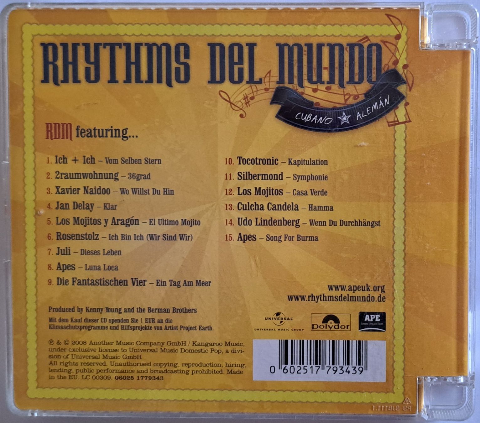 CD: RHYTHMS DEL MUNDO "CUBANO ALEMAN" – Usato da Tenniken venduto da mik_6mxg 5