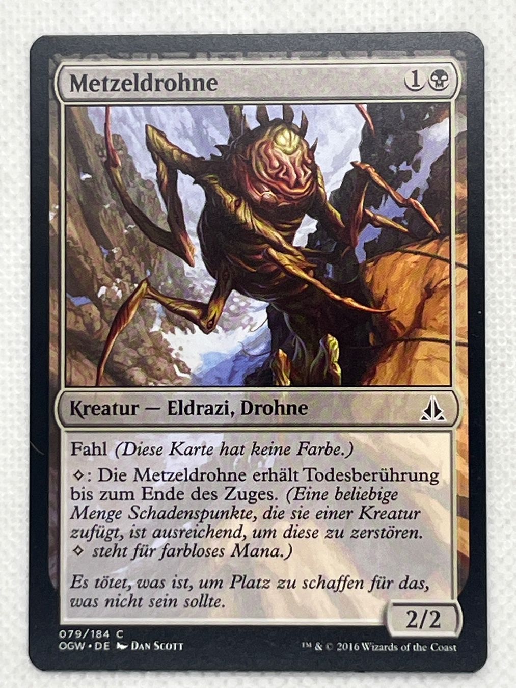 Magic The Gathering Sammelbilder & Trading cards: MTG Metzeldrohne OGW 079 Deutsch Common – Gebraucht aus Hinterkappelen von Kim1992