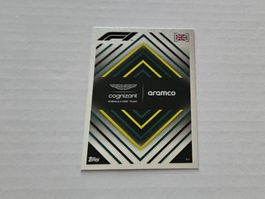 F1 Turbo Attax 2022 Topps Karte Aston Martin Aramco Logo
