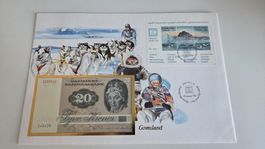 1987 Banknotenbrief Dänematk / Grönland
