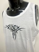 Tanktop Men Gr. S weiss mit Magic Color Effekt, Skorpion