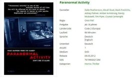Paranormal Activity - DVD