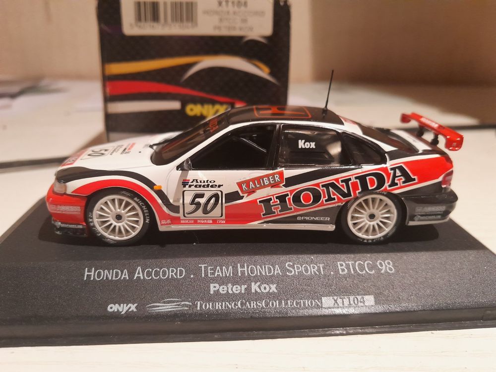 Onyx XT041 – Honda Accord BTCC 1996, David Leslie, 1/43, état Neuf