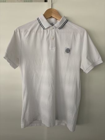 Stone Island Polo Weiss (M)