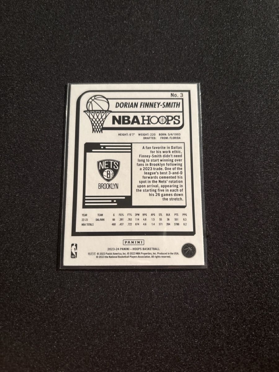Nba Carte collezionabili: Dorian Finney-Smith - NBA Hoops - Karte - Brooklyn Nets – Usato da Kaiseraugst venduto da Baum_12 1