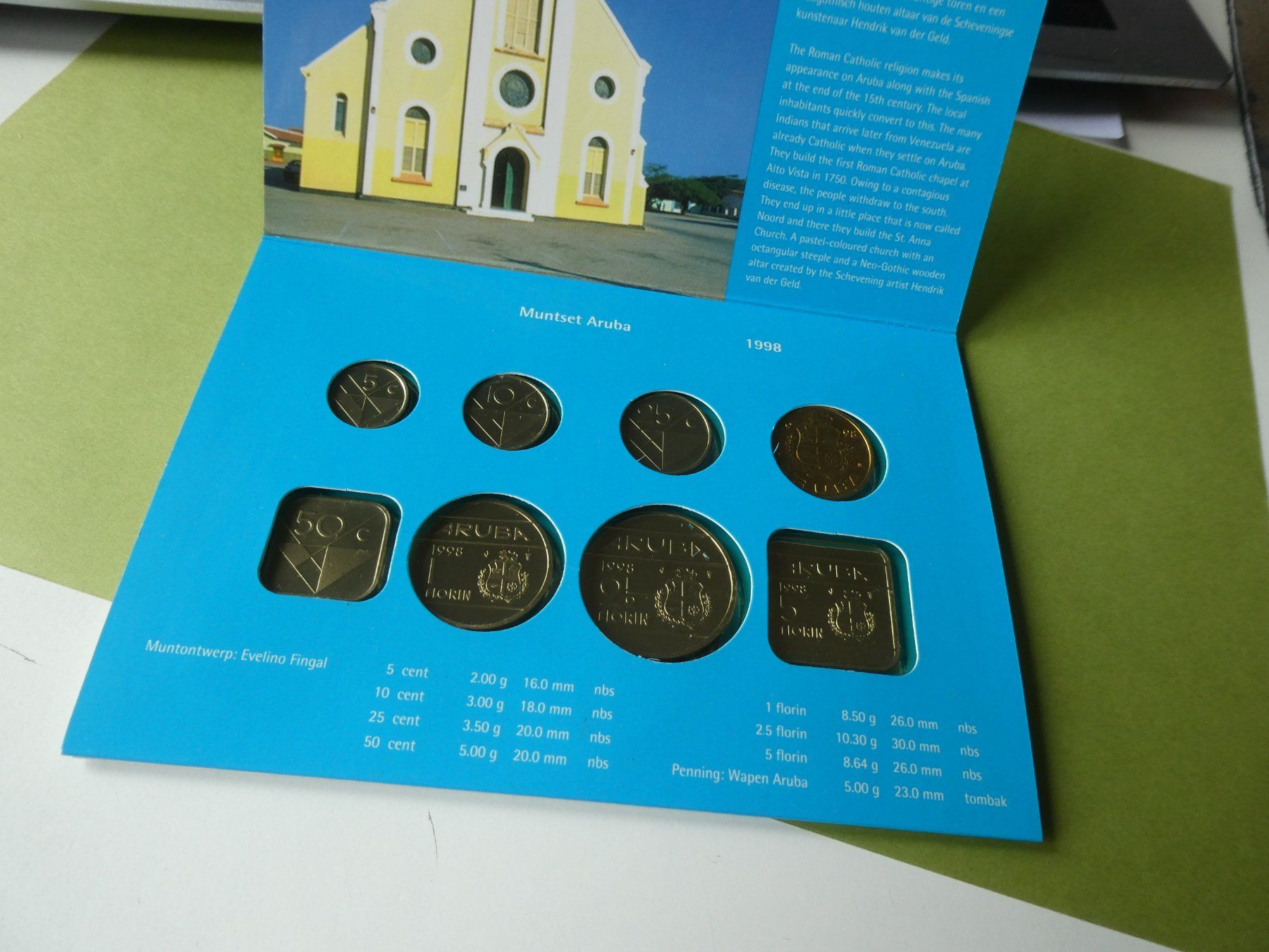 Alle Münzen: Aruba 1998, Muntset Aruba Fleur de coin – Gebraucht aus Hinterforst von Rohusri 1