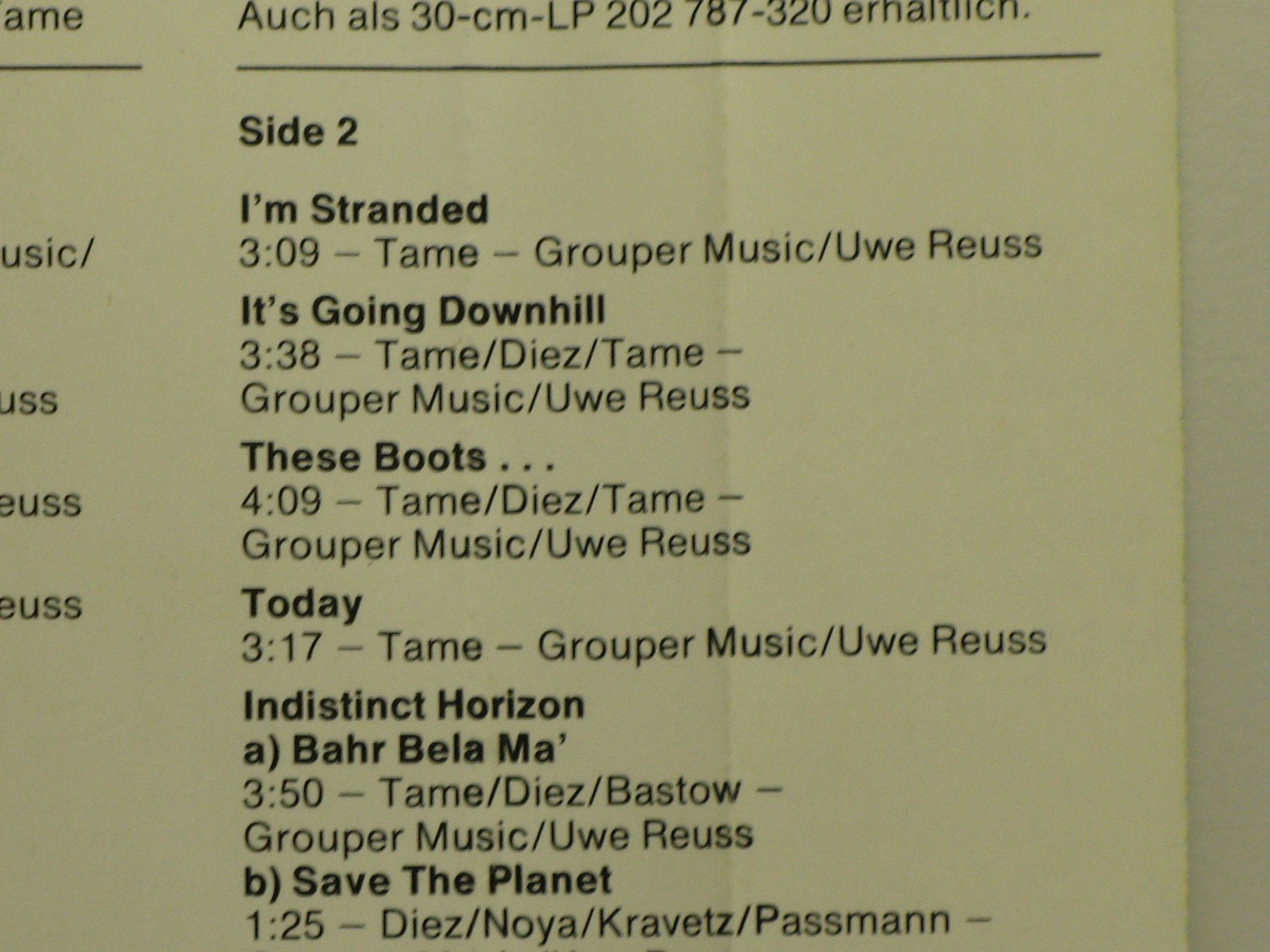 Musicassette: JOHNNY  TAME   Indistinet  Horizon – Usato da Langnau i. E. venduto da gf2_29jt 3