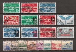 1932-41 : Flugpost Nr. F16 - F34 : KP 310.--