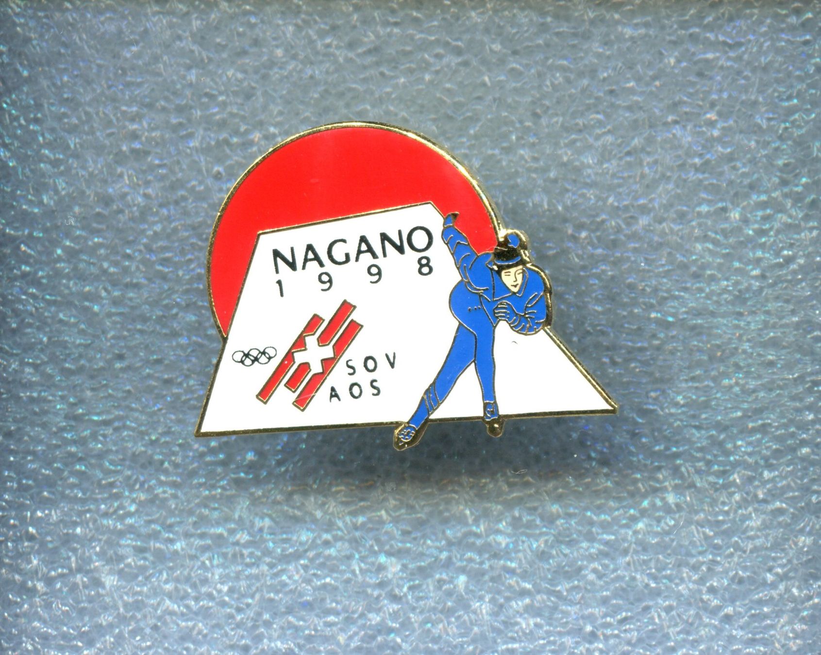 Placchette & Badge: Olympiade Nagano '98  EISSCHNELLLAUF – Usato da Winterthur venduto da Sammleroase