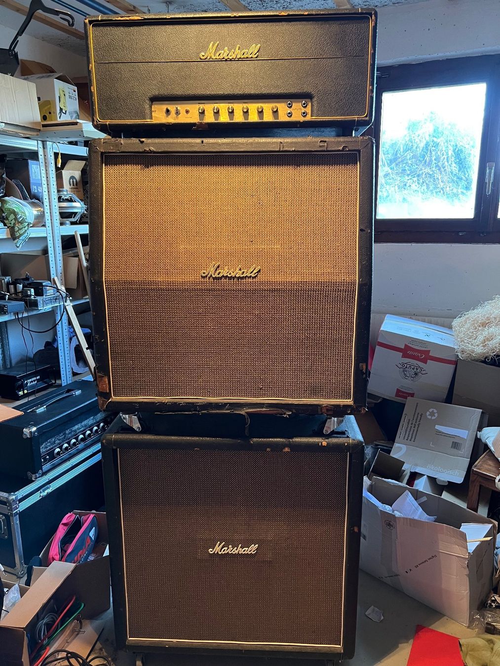 Marshall Amplificatori: Marshall Major 200 Watt "The Pig" Full Stack – Usato da Tann venduto da alfatrader