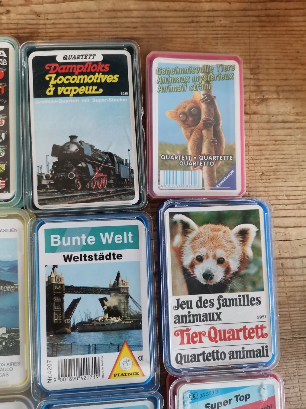 Giochi: Super Top Quartett, Städte Quartett, Töff Quartett, Schweize – Usato da Wiedlisbach venduto da materialkreislauf 2