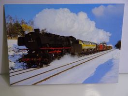 Postkarte Dampf Güterzuglokomotive DB 044 834 bei Lauf 1970