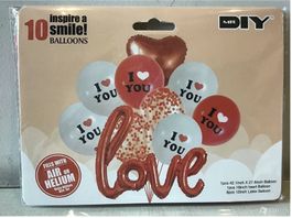 Luftballon „I Love You“ 10 Stück NEU