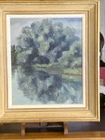 Peinture à l’huile sur toile de Roland Colliard 1982