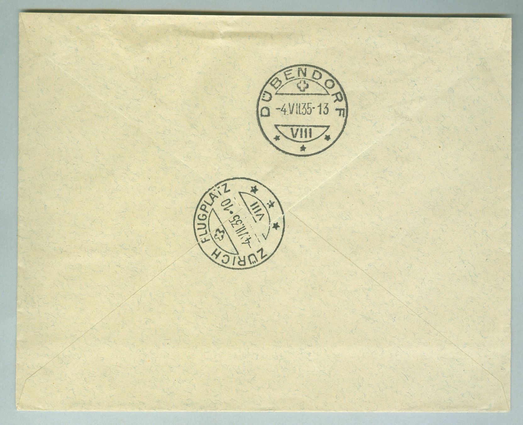 Tous les timbres: 1935 Schweiz Bedarfsluftpost – D'occasion à Zürich par yago-rot 1