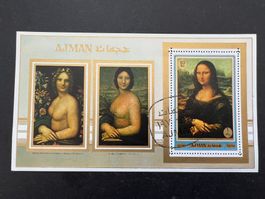 Ajman, 1970 Mi cat. 560  Mona Lisa  gest. (D923)