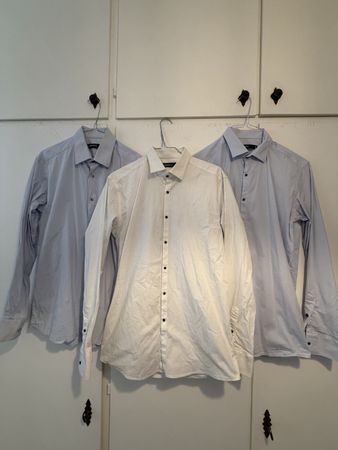 Camicia Karl Lagerfeld azzurra tg 40/96 usata