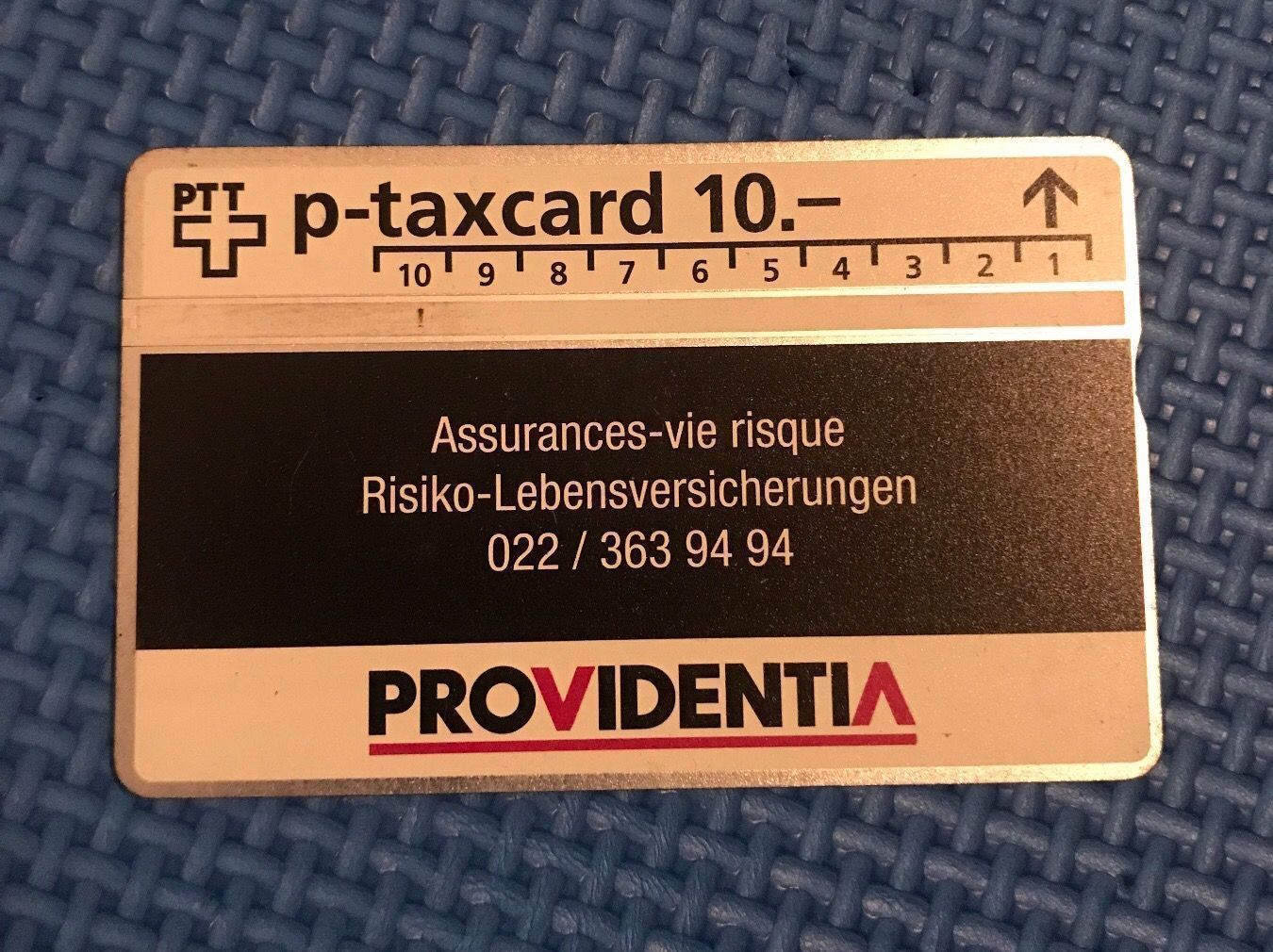 Telefon- & Taxkarten: Taxcard 10.- Providentia – Gebraucht aus Gossau SG von schlitzerdemon