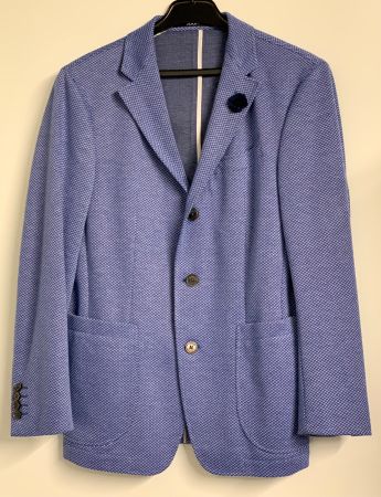 Joop Slim Fit Sakko Jacke zu Hose Gilet Hochzeit Gr. 48 blau