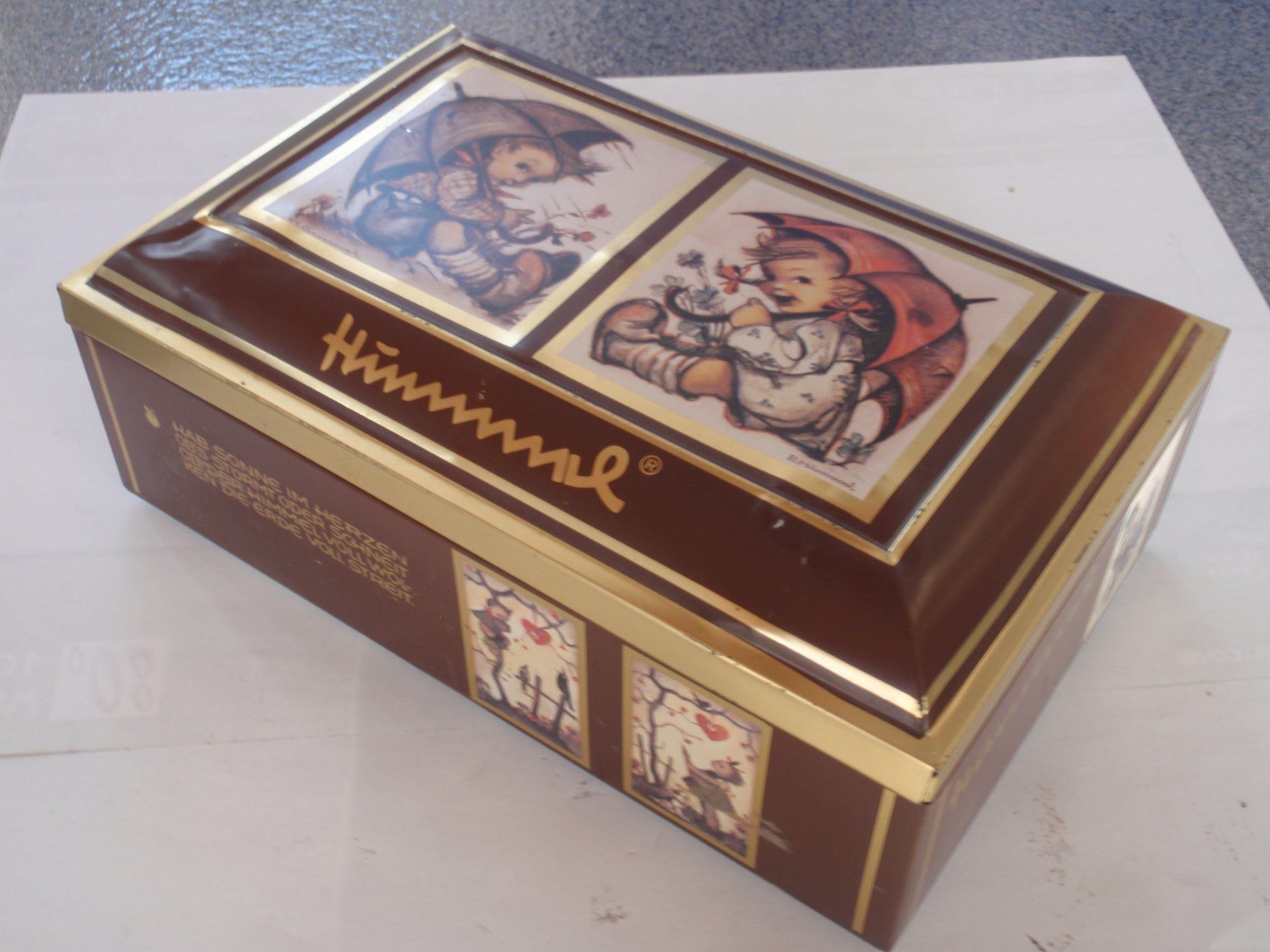 Zuckerdosen: Blechdose , Otto Schmidt ,  " Hummel " – Gebraucht aus Boswil von pavo1