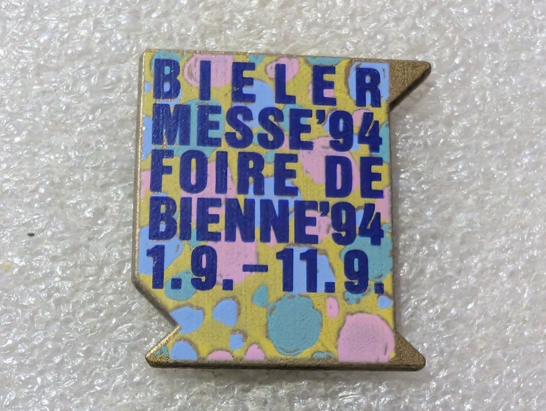 Placchette & Badge: Ansteckpin 195: Bieler Messe 94 – Usato da Oppligen venduto da Pin-Fall-Shop