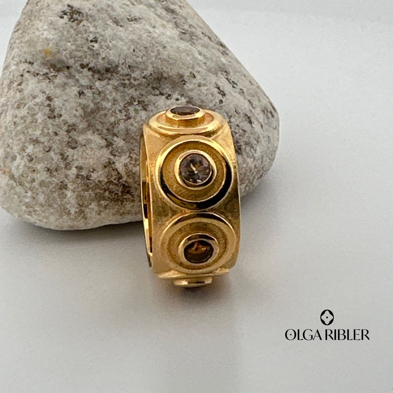 Olga Ribler Ringe: Unikate Silber Ring 925 mit Turmalinen Grösse 57 – Neu (gemäss Beschreibung) aus Luzern von Schmuckoutlet 2