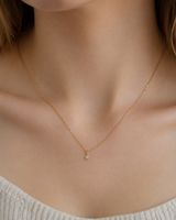 925 Sterling Silber Kette vergoldet Stern